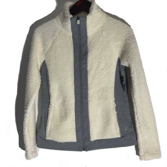 FILA Sport Tru-Dry & Tru-Warm Faux Fur Outer Front Pockets Zip Front Jacket XS - Picture 1 of 15